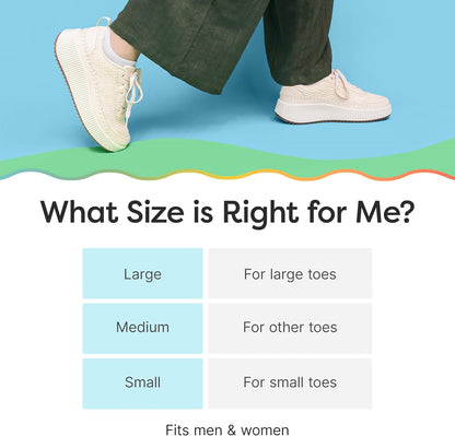 ZenToes Fabric Toe Protectors | Promotes Skin Hydration & Blister Prevention | Medical-Grade Gel Lining | Washable & Reusable Corn, Callus & Ingrown Toenail Relief Between Toes | Small, 5-Pack