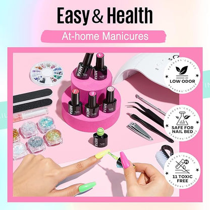 Mefa 54pcs gel nail polish