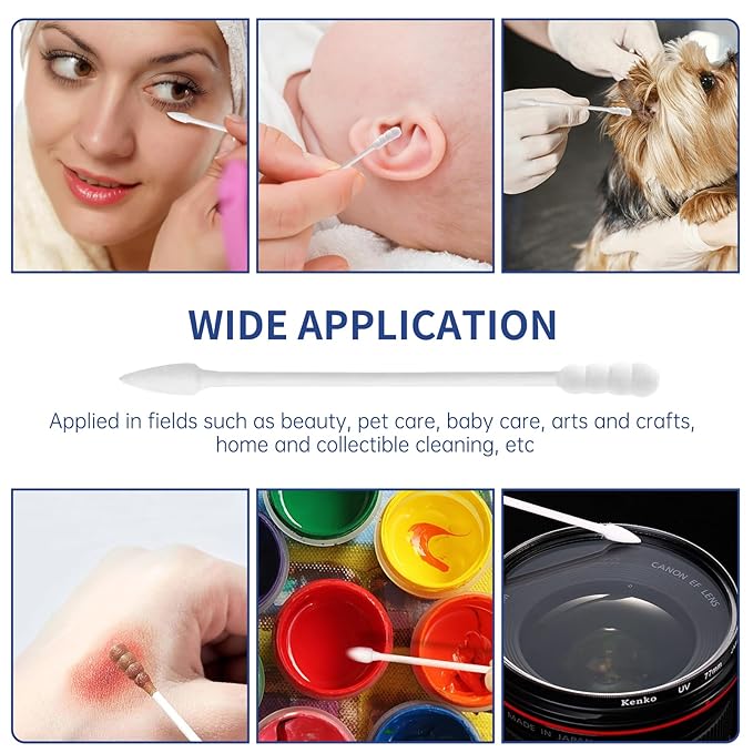 Pointed tip cotton swabs, 800