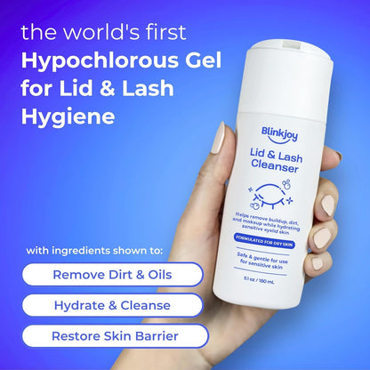 Lid & Lash Cleanser + Electric Eyelid Brush Bundle | Daily Eyelid and Lash Hygiene Kit for Dry Eyes, Demodex, Blepharitis, Makeup Removal