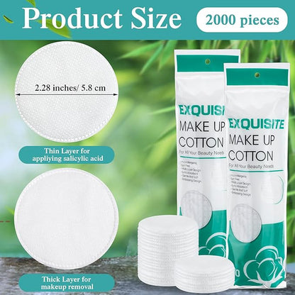 Maxcheck 2000 pcs cotton rounds