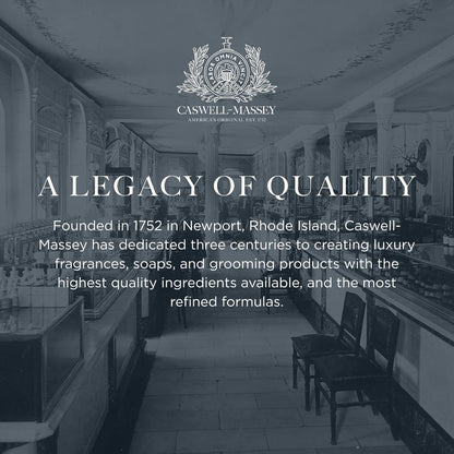 Caswell-Massey Men’s Bar Soap Gift Set - 2571, Woodgrain & Sandalwood - Moisturizing Triple-Milled Body Wash Bars for All Skin Types, Plant-Based & Essential Oils Formula, Made in USA, 3 x 5.8 oz