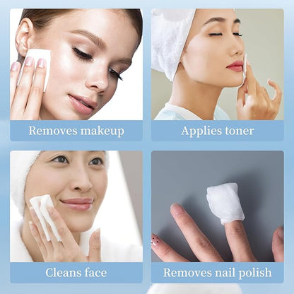 Shino natural square cotton pads,