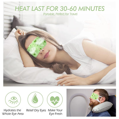 Jekeno Steam Eye Mask, 16 Packs Eye Masks for Dry Eyes Dark Circles and Puffiness, 40-60 Minutes Self Heated Steam Warm Eye Mask, Christmas Spa Gifts for Women