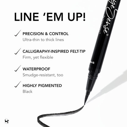 EyeSense Long-Lasting Liquid Eyeliner Pen - Black
