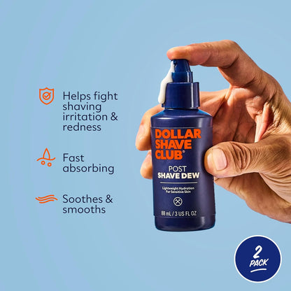 Dollar Shave Club | Post Shave Dew 3.4 ounce (2 Pack) | Moisturizing Shaving Gel for Sensitive Skin