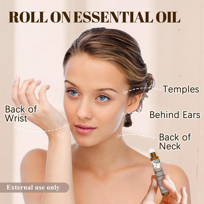 Focus on Essential Oil Roll On Blend, Relaxation Gifts for Women & Men - Head Comfort, Mood Booster, and Restful Sleep - Great Stocking Stuffer