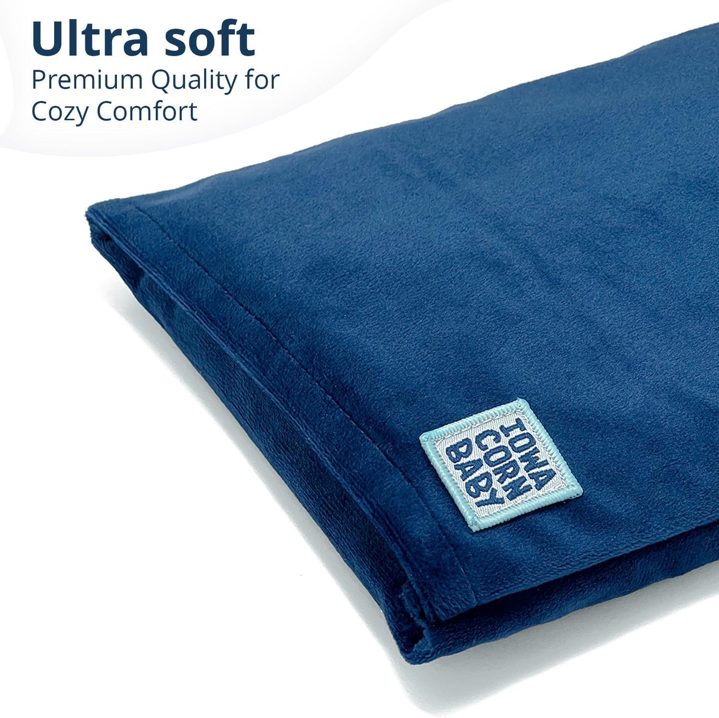 Microwave Heating Pad (with Removable Cover) – Weighted Microwavable Moist Heat Therapy Pad for Back, Neck, Shoulders, and Cramps – Portable, Reusable Cold or Warm Compress, 10" x 7", 2.5lbs