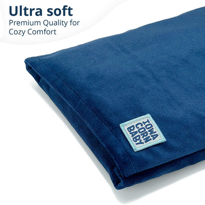 Microwave Heating Pad (with Removable Cover) – Weighted Microwavable Moist Heat Therapy Pad for Back, Neck, Shoulders, and Cramps – Portable, Reusable Cold or Warm Compress, 10" x 7", 2.5lbs