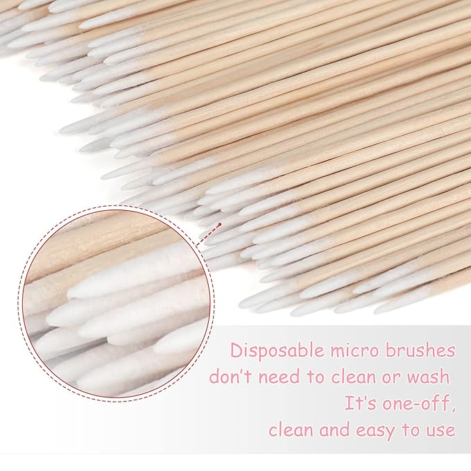 G2plus 500pcs cotton swabs, wood