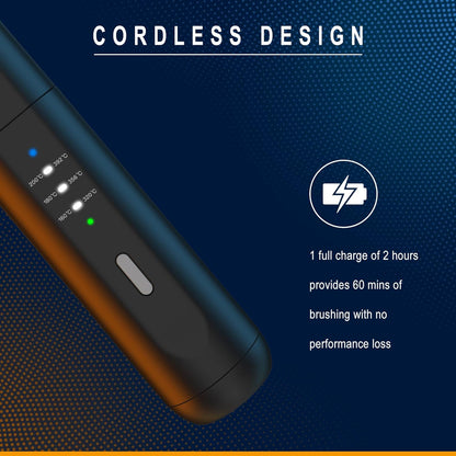 VIKICON Beard Straightener for Men: Cordless Heated Beard Brush for Men, Electric Hot Comb, Anti-Scald Mini Straightening Brush for Beard Grooming, Portable for Travel and Home Use, Gifts for Him Dad