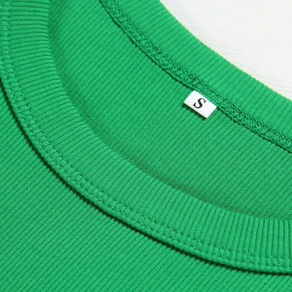 GEMBERA Womens Sleeveless Racerback High Neck Casual Basic Cotton Ribbed Fitted Tank Top