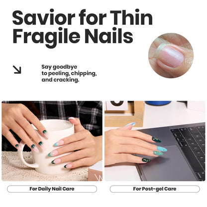 Beetles Green Nail Polish Set P181, 6 Colors Blue White Nail Polish Set, Green Collection Quick Dry Long Lasting Manicure Patricks Day DIY Nail Art Salon Home Gift For Women