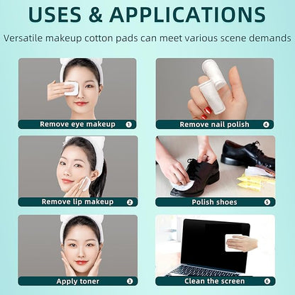 Premium square cotton pads for