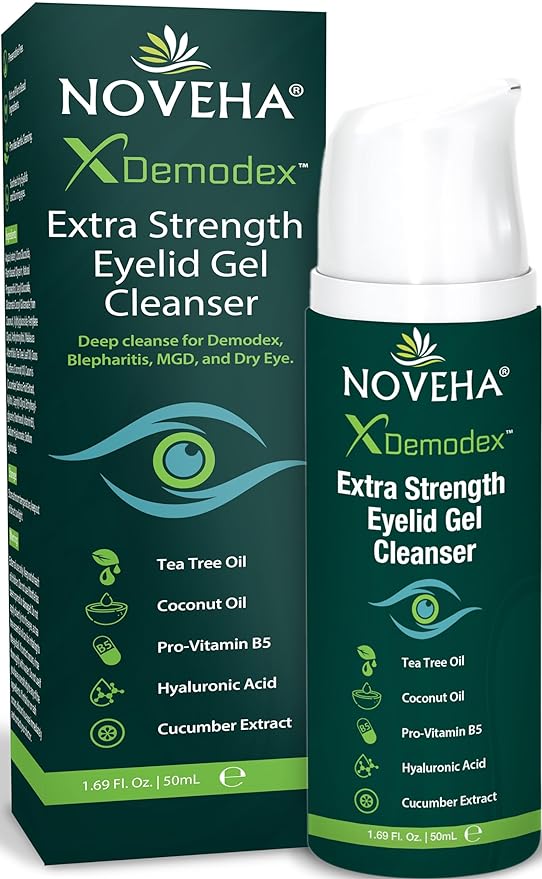 Noveha demodex extra strength eyelid