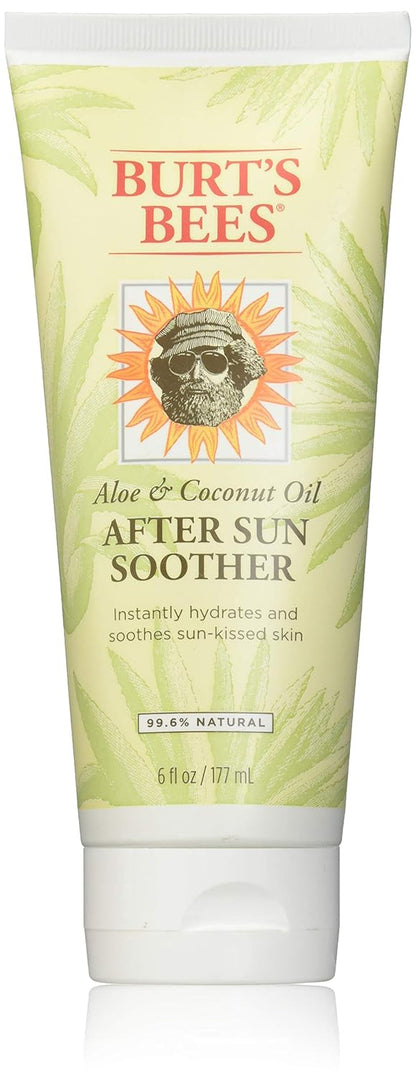 Burt's Bees Aloe & Coconut Oil After Sun Soother 6 oz (Pack of 3)