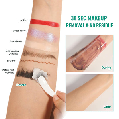 Cleansing Balm Makeup Remover - Deep Clear Korean Makeup Melting Cleansing Balm with Natural Oil for Waterproof Eye Face Lip Heavy Make up, Gentle Moisturized Cleanser for Sensitive Skin, Vegan, 2Pcs