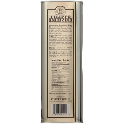 Filippo Berio Cold Pressed Extra Virgin Olive Oil, 101.4 Ounce Tin