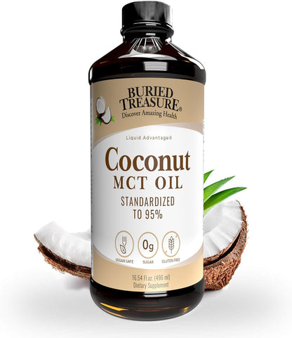 Buried Treasure MCT Coconut Oil, 16.54 Fl Oz (Pack of 1)