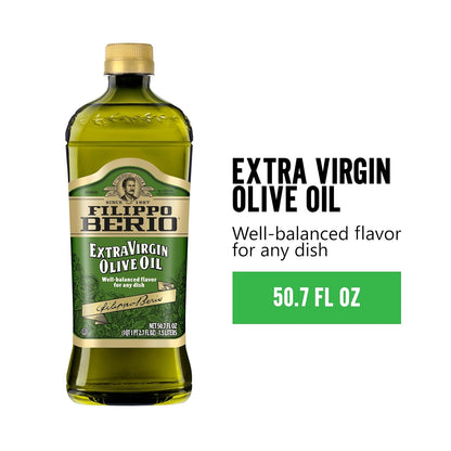 Filippo Berio Cold Pressed Extra Virgin Olive Oil, 50.7 Ounce rPET Bottle