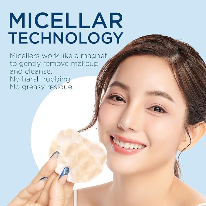 Micellar water makeup remover wipes
