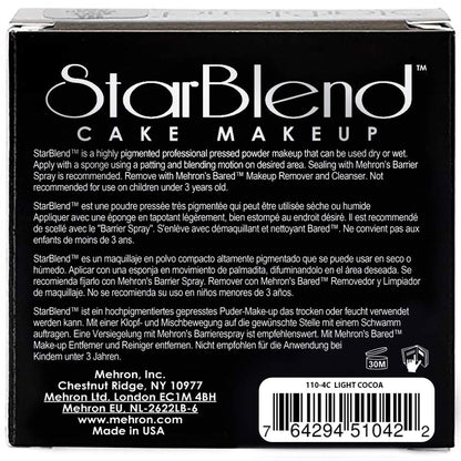 Mehron Makeup StarBlend Cake (2 oz) (Light Cocoa)