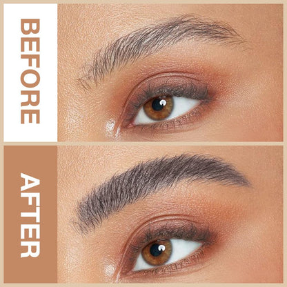 Retractable Eyebrow Pencils for Women, Waterproof Ash Gray Eye Brow Pen Brow Brush for Eye Makeup, Dual-Sided Soft Ultimate Definer Pencils, Fine Tip lapiz de cejas