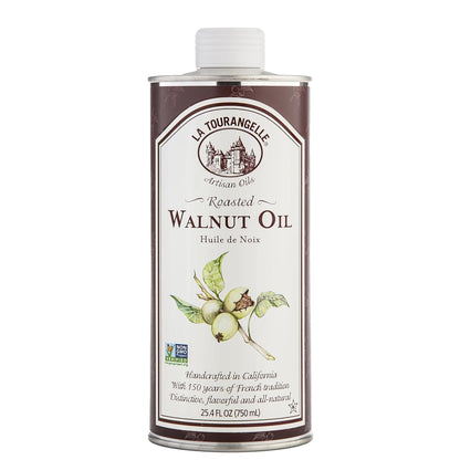 La Tourangelle, Roasted Walnut Oil, Plant-Based Source of Omega-3 Fatty Acid, Cooking, Baking, & Beauty, 25.4 Fl Oz