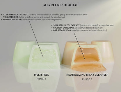 The Glow Ritual System Collection, Activator with AHA Refresh Facial, Skin Renewal Duo, Skin Care Routine, Suitable for Dry Skin, Gift Bundle/Starter Kit