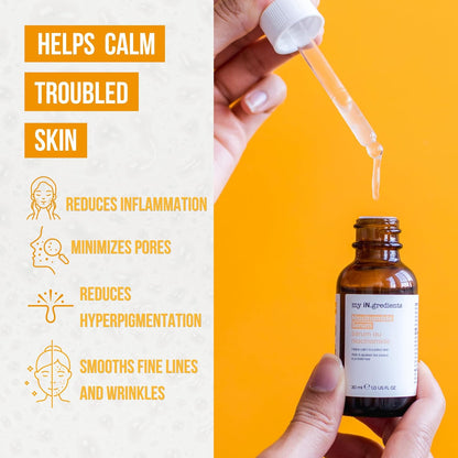 Masque Bar My Ingredients 10% Niacinamide Serum for Face +1% Zinc -Pore Reduction, Glowing Serum for Face, Evens Out Skin Tone, 5.7 pH -Hydrating Serum for All Skin Types -Paraben & Cruelty Free-30ml