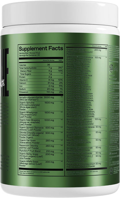 ONE OF ONE Greens & Gut Health – Superfood Greens Powder with Prebiotics, Probiotics & Digestive Enzymes for Gut Health, Immunity & Energy, No Artificial Sweeteners - Lemon Iced Tea, 30 Serving