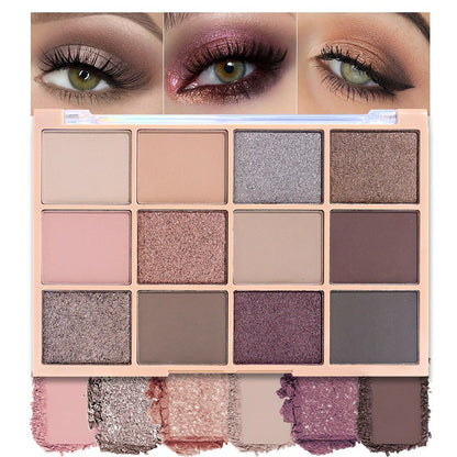 Eye Shadow Palette,Nude Silver Gray Cream Eyeshadow Makeup Pallets for Women Natural Eyeshadows for Eyes Long Lasting Naturing-Looking