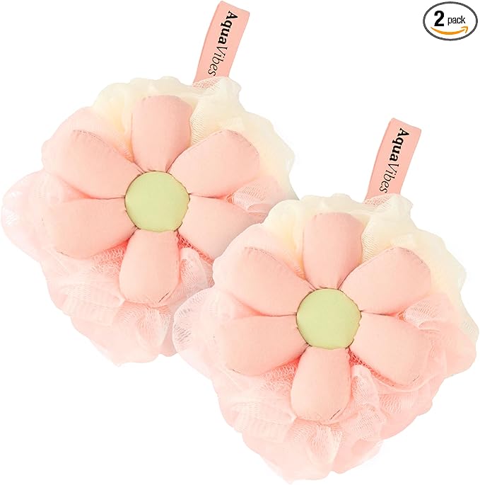 Bath loofah sponge- mesh pouf