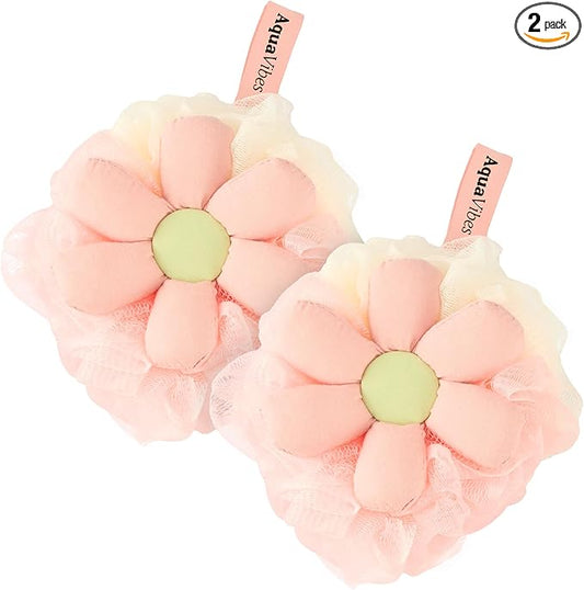 Bath loofah sponge- mesh pouf