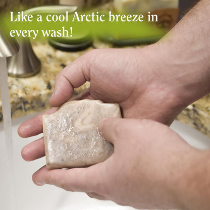 Compass Soap Petoskey Stone | Natural Bar Soap for Men | Soap Bars with Minimalist & Gentle Lather | Best Mens Bar Soap | Natural, Paraben & Phthalate Free Bath Soap for Men | 5 oz. Pack of 2