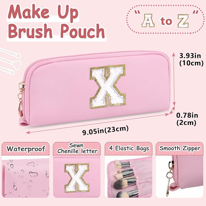 2pcs personalized initial letter makeup