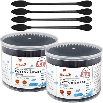 Xl black thick cotton swabs