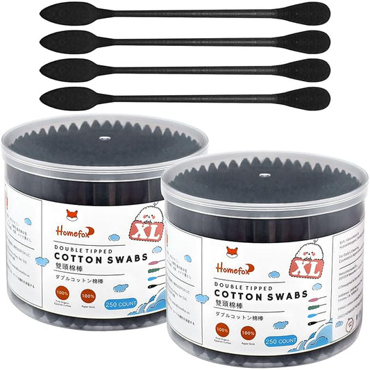 Xl black thick cotton swabs