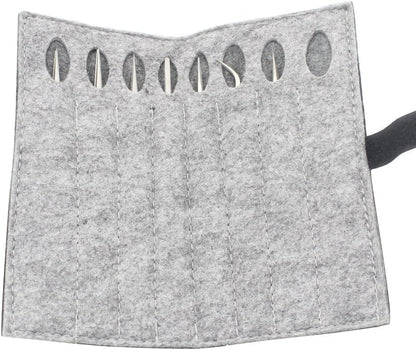 Professional Tweezers Set - FEITA Precision Tweezers with Travel Case - Stainless Steel Tweezers for Plucking, Watchmakers, Jewelry, Electronic, Craft (Silver 7Pcs)