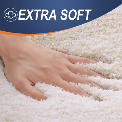 OLANLY Bathroom Rugs Mat 30x20, Extra Soft Absorbent Microfiber Bath Rugs, Rubber Backing, Quick Dry, Machine Washable Bath Mats for Bathroom Floor, Tub and Shower, Home Decor Accessories, Light Beige