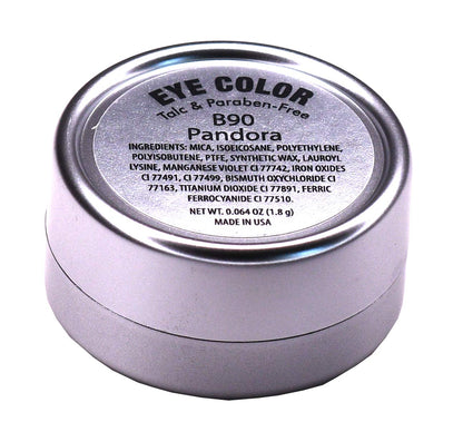 Pandora Purple Plum Dark Shimmering Eggplant Pressed Powder Single Vegan Eyeshadow; Talc, Paraben & Cruelty Free