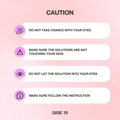 Curacoro Lash Lift Perm Lotion - Professional Eyelash Perm Kit, Semi-Permanent Lash Curling, Nourishing Collagen, Hygiene Safe & Easy to Clean, Professional Use (Step 2)