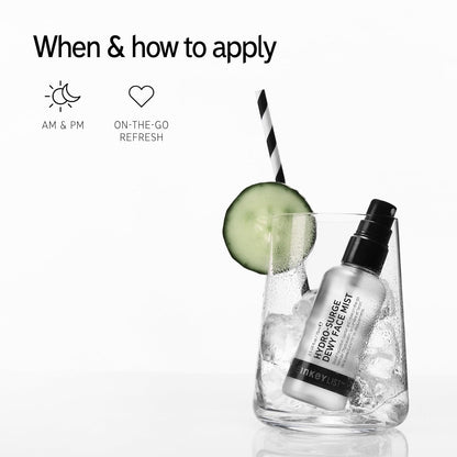 The INKEY List Hydro-Surge Dewy Face Mist 2.6 fl oz, Hydration Boosting Spray, Fragrance-Free & Alcohol-Free, Gentle Formula for Sensitive Skin, On-The-Go Application, Vegan Friendly
