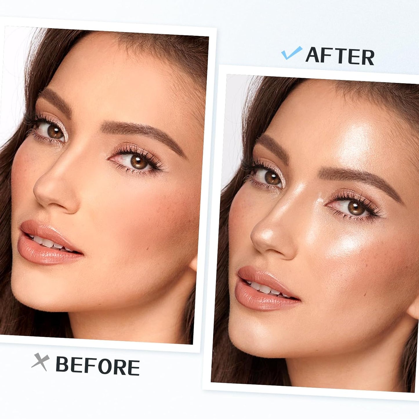 Boobeen Highlighter Makeup Stick, Cream Highlighter & Blush Stick, Face Contouring Illuminator, Natural Translucent Light Moisturizer Dewy Finish