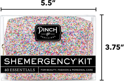 Pinch Provisions Shemergency Kit for Her, 40 Emergency Essential Items, Compact, Multi-Functional Pouch, Gift for Women, Birthday, Bachelorette Parties, and More!
