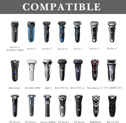 Linkidea Hard Shell Shaver Travel Case, Compatible with Philips Norelco 2400, 3600, MANSPOT Electric Razor, Portable Storage Organizer (Silver)