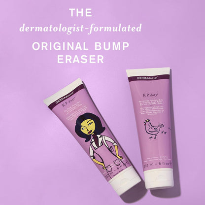DERMAdoctor KP Bump Eraser Body Scrub and Lotion Kit Dermatologist Formulated Exfoliant | Keratosis Pilaris Treatment For Dry And Bumby Skin 10% AHAs + PHAs