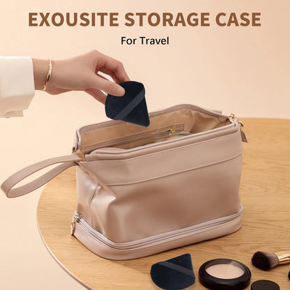 Triangle Makeup Powder Puff, 60pcs Setting Powder Puffs, This Cosmetic Wedges For Face, Under Eyes And Neck, Velvet Material