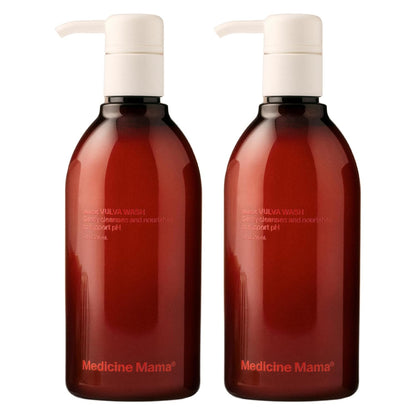 Medicine Mama's Apothecary Vmagic Gentle Feminine Wash pH Balanced to Cleanse and Rejuvenate Intimate Skin with Chamomile, Collagen, Vitamin E and Sage – Hormone Free — 8 oz, 2-Pack