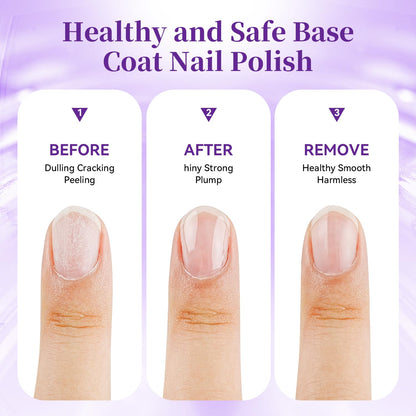 16.5ml Base Coat Nail Polish, Quick Dry Large Volume Base Coat, Color Lock Strengthen Nails for Women Salon DIY Nail Art